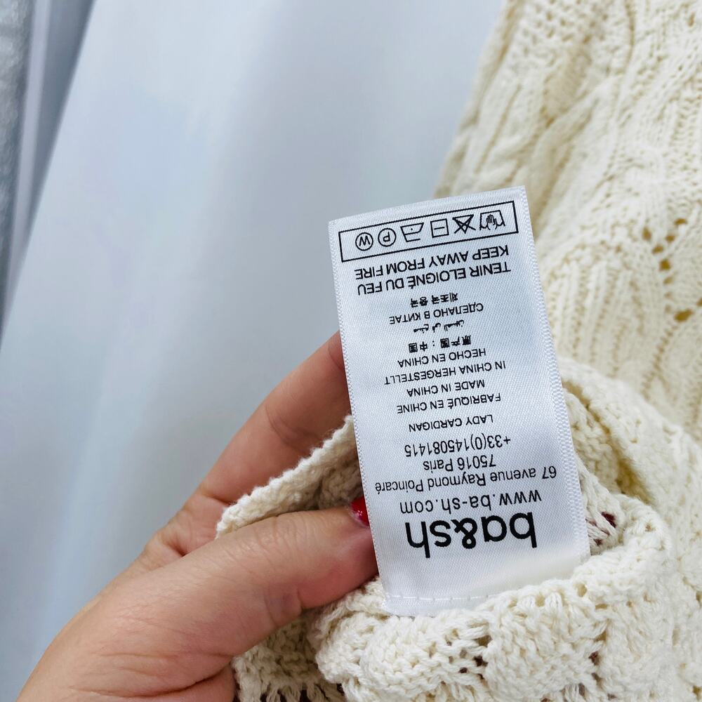 ba&sh lady scallop crochet Jump cardigan - Picture 8 of 9